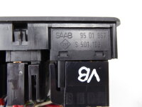 Saab 9000i Schalterblock 4-fach Fensterheber Schiebedach Lüftung Schalter